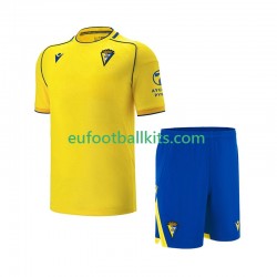 Cadiz CF Home Football Shirts 2025-2026 Kids LS