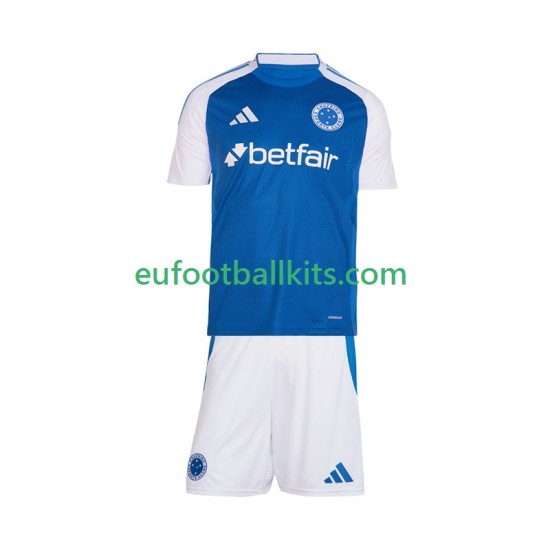 Cruzeiro Home Football Shirts 2025-2026 Kids LS