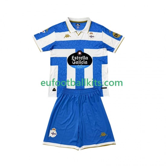 Deportivo La Coruna Home Football Shirts 2025-2026 Kids LS