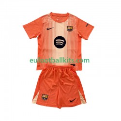 FC Barcelona Goalkeeper Fourth Football Shirts 2025-2026 Kids LS