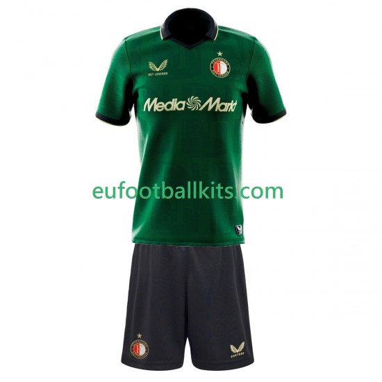 Feyenoord Rotterdam Fourth Football Shirts 2025-2026 Kids LS