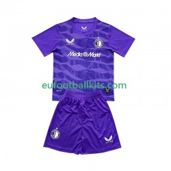 Feyenoord Rotterdam Goalkeeper Third Football Shirts 2025-2026 Kids LS
