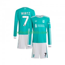 Liverpool Florian Wirtz 7 Third Football Shirts 2025-2026 Kids SS