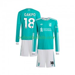 Liverpool Gakpo 18 Third Football Shirts 2025-2026 Kids SS
