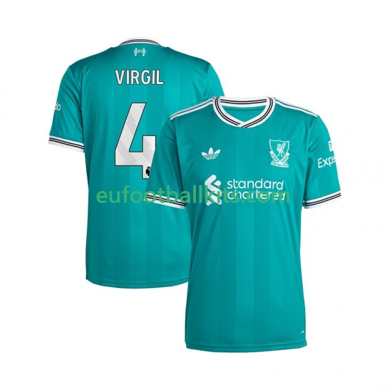 Liverpool Virgil van Dijk 4 Third Football Shirts 2025-2026 Men LS
