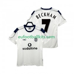 Manchester United BECKHAM 7 Retro Away Football Shirts 2000 2001 Men LS