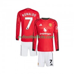 Manchester United Cristiano Ronaldo 7 Home Football Shirts 2025-2026 Kids SS