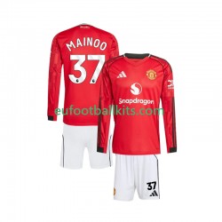 Manchester United Kobbie Mainoo 37 Home Football Shirts 2025-2026 Kids SS