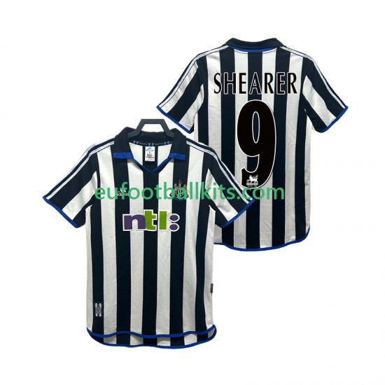 Newcastle United SHEARER 9 Retro Home Football Shirts 2000 2001 Men LS