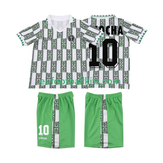 Nigeria OKOCHA 10 Away Football Shirts Retro 1994 Kids LS