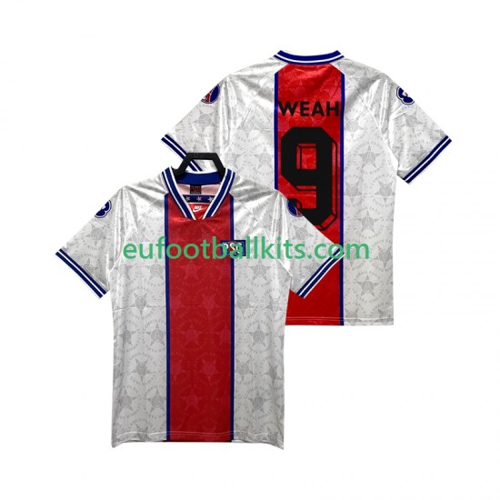 Paris Saint Germain WEAH 9 Retro Away Football Shirts 1994 1995 Men LS
