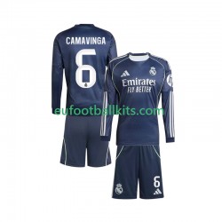 Real Madrid Camavinga 6 Away Football Shirts 2025-2026 Kids SS
