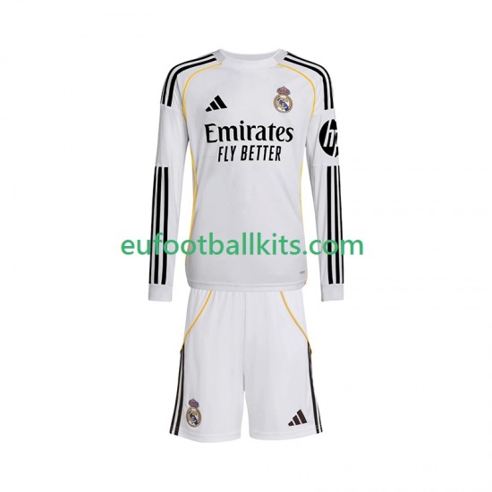 Real Madrid Home Football Shirts 2025-2026 Kids SS