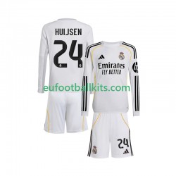 Real Madrid Huijsen 24 Home Football Shirts 2025-2026 Kids SS