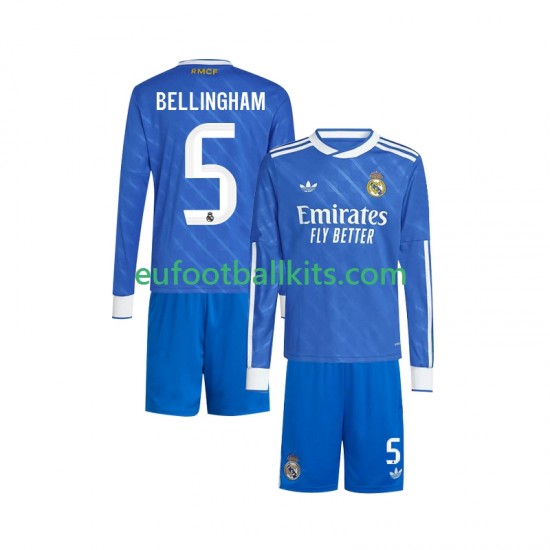 Real Madrid Jude Bellingham 5 Third Football Shirts 2025-2026 Kids SS