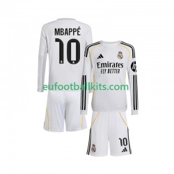 Real Madrid Kylian Mbappe 10 Home Football Shirts 2025-2026 Kids SS