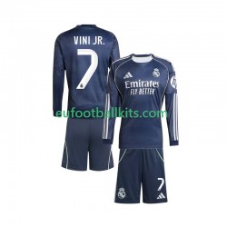 Real Madrid Vinicius Junior 7 Away Football Shirts 2025-2026 Kids SS