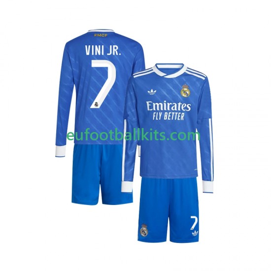 Real Madrid Vinicius Junior 7 Third Football Shirts 2025-2026 Kids SS