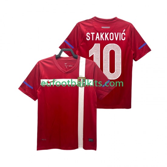 Serbia STAKKOVIC 10 Retro Home Football Shirts 2010 Men LS