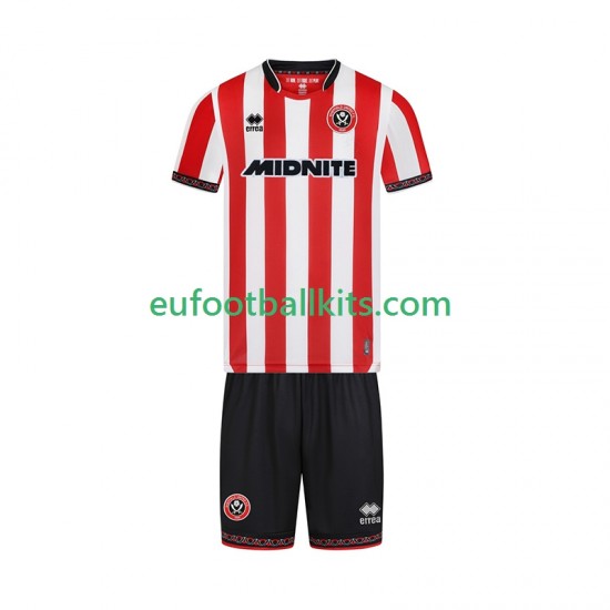 Sheffield United Home Football Shirts 2025-2026 Kids LS
