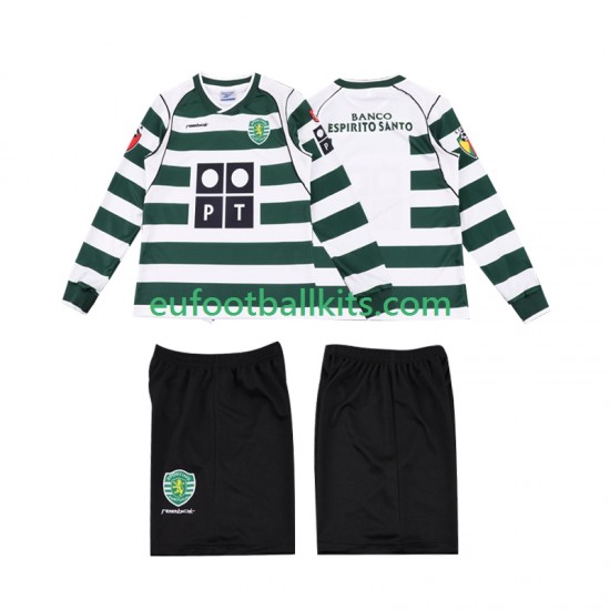 Sporting CP Retro Home Football Shirts 2001 2003 Kids SS