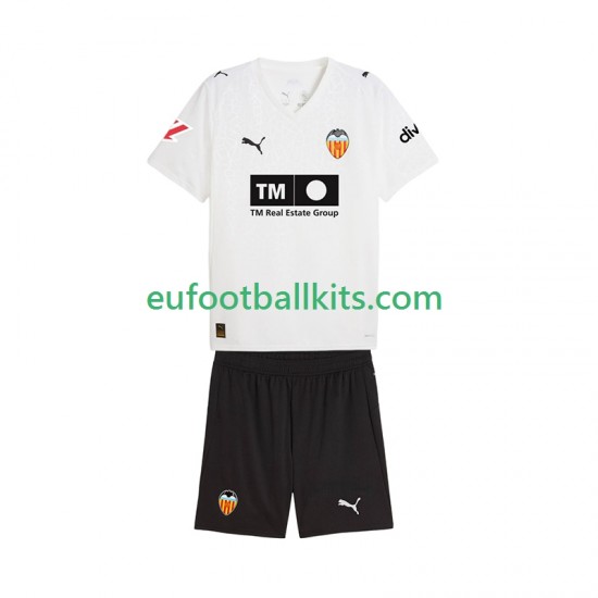 Valencia CF Home Football Shirts 2025-2026 Kids LS