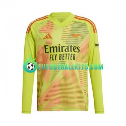 Arsenal Goalkeeper Yellowcolor Home Football Shirts 2024-2025 Men SS