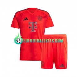 Bayern Munich Home Football Shirts Redcolor 2024-2025 Kids LS