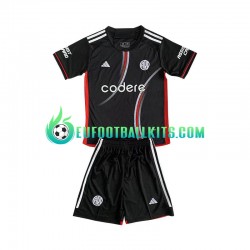 CA River Plate Third Football Shirts Blackcolor 2024-2025 Kids LS