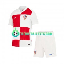 Croatia Home Football Shirts Euro 2024 Kids LS