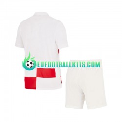 Croatia Home Football Shirts Euro 2024 Kids LS