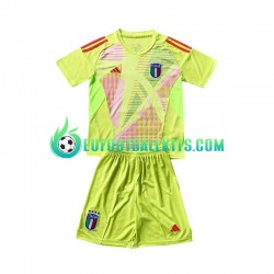 Italy Goalkeeper Home Football Shirts Euro 2024 Kids LS
