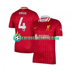 Liverpool Virgil van Dijk 4 Home Football Shirts Redcolor 2024-2025 Men LS