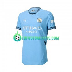 Manchester City Bluecolor Home Football Shirts 2024-2025 Men LS
