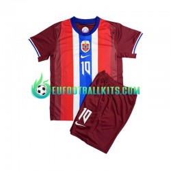 Norway Martin Odegaard 8 Home Football Shirts 2024 Kids LS
