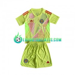 Scotland Goalkeeper Home Football Shirts Euro 2024 Kids LS