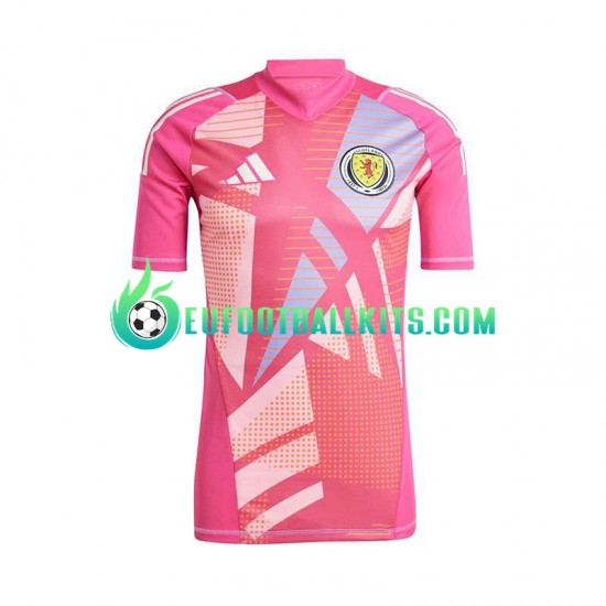 Scotland Goalkeeper Pinkcolor Third Football Shirts Euro 2024 Men LS