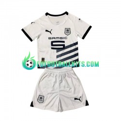 Stade Rennais Away Football Shirts Whitecolor 2023-2024 Kids LS