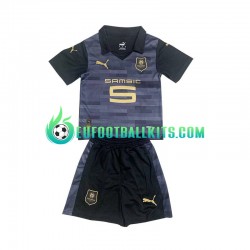 Stade Rennais Third Football Shirts Blackcolor 2023-2024 Kids LS