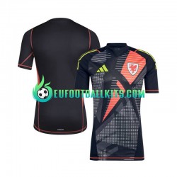 Wales Goalkeeper Home Football Shirts Blackcolor 2024 Men LS