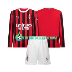 AC Milan Home Football Shirts 2024-2025 Kids SS