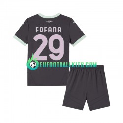 AC Milan Fofana 29 Third Football Shirts 2024-2025 Kids LS