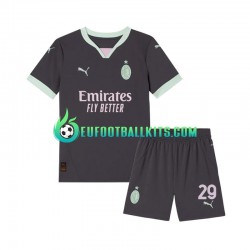 AC Milan Fofana 29 Third Football Shirts 2024-2025 Kids LS