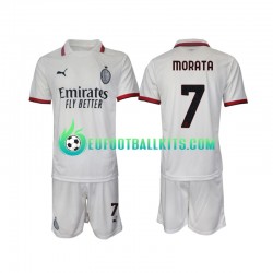AC Milan Morata 7 Away Football Shirts 2024-2025 Kids LS