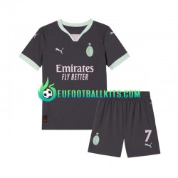 AC Milan Morata 7 Third Football Shirts 2024-2025 Kids LS