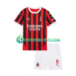 AC Milan ibrahimovic 11 Home Football Shirts 2024-2025 Kids LS