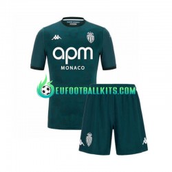 AS Monaco Away Football Shirts 2024-2025 Kids LS