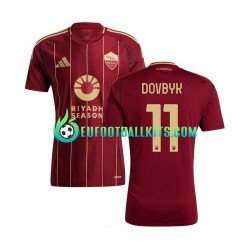 AS Roma Artem Dovbyk 11 Home Football Shirts 2024-2025 Men LS
