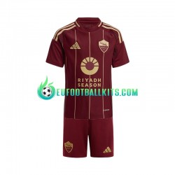 AS Roma Home Football Shirts 2024-2025 Kids LS