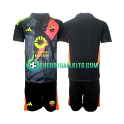 AS Roma Goalkeeper Home Football Shirts 2024-2025 Kids LS